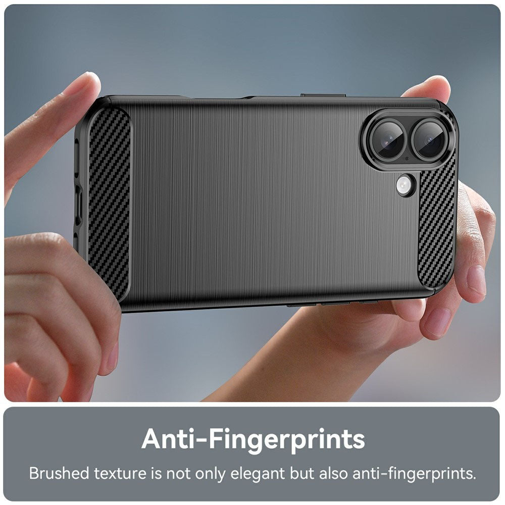 Funda para Apple iPhone 17, Techsuit, Carbono, Negra
