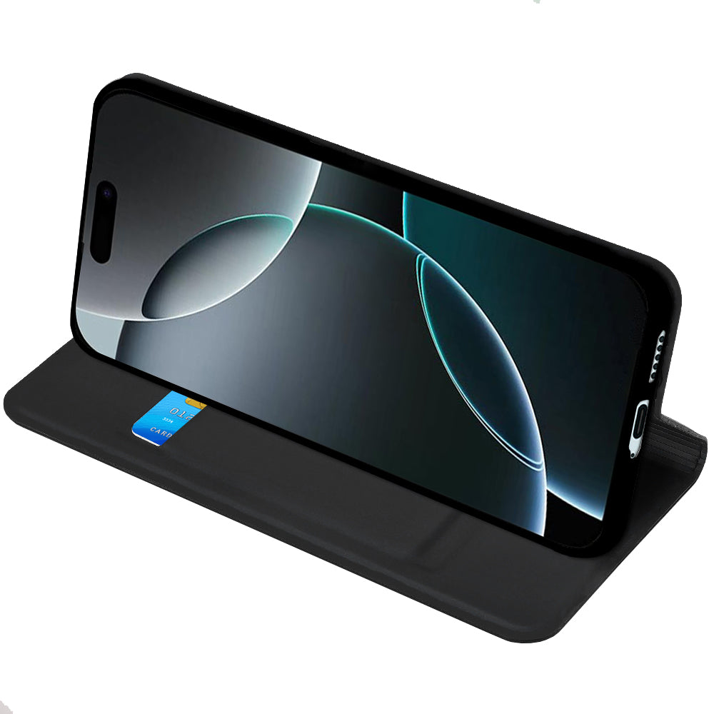 Funda para Apple iPhone 17, Techsuit, Magskin Book, Negra