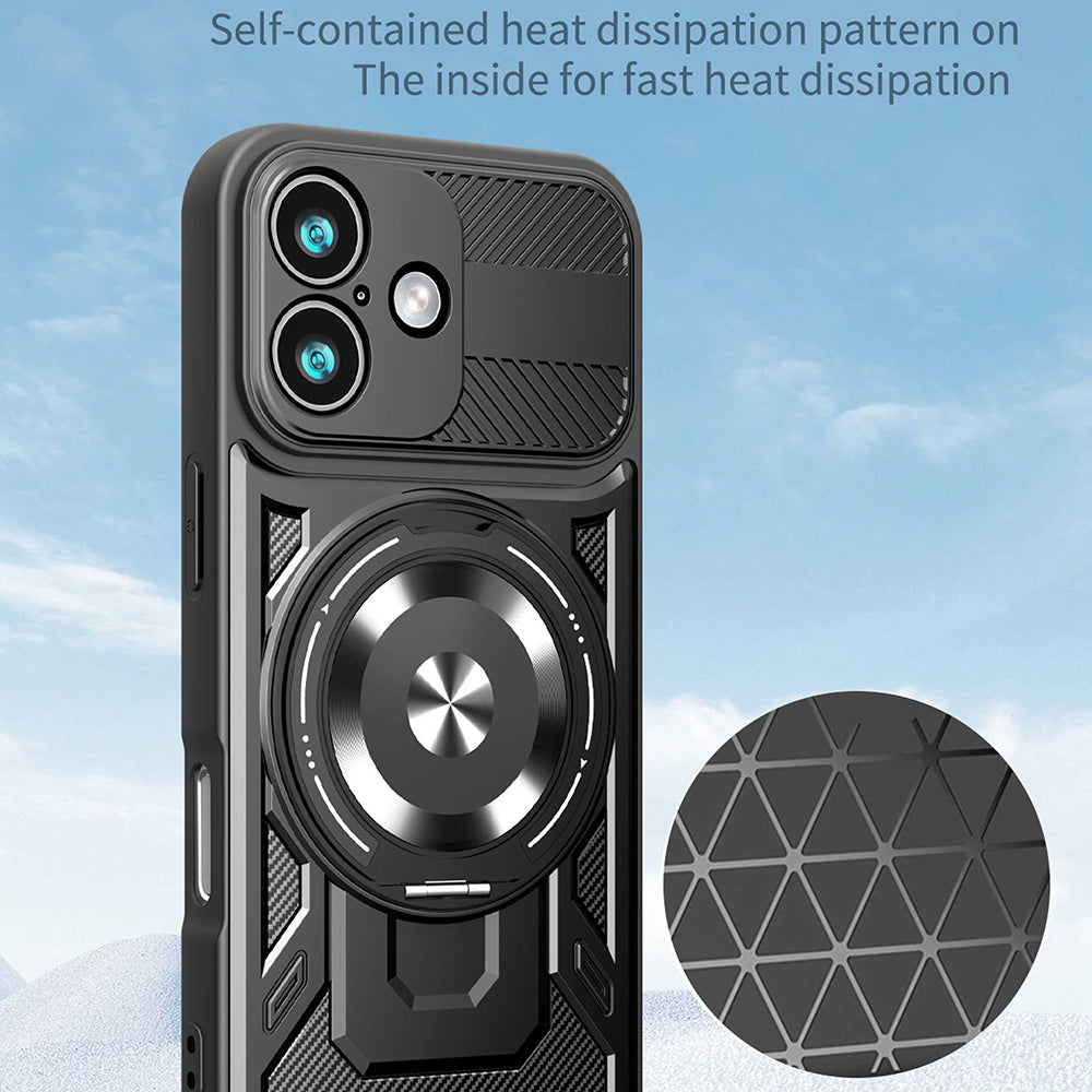 Funda para Apple iPhone 17, Techsuit, RuggedCam, Azul