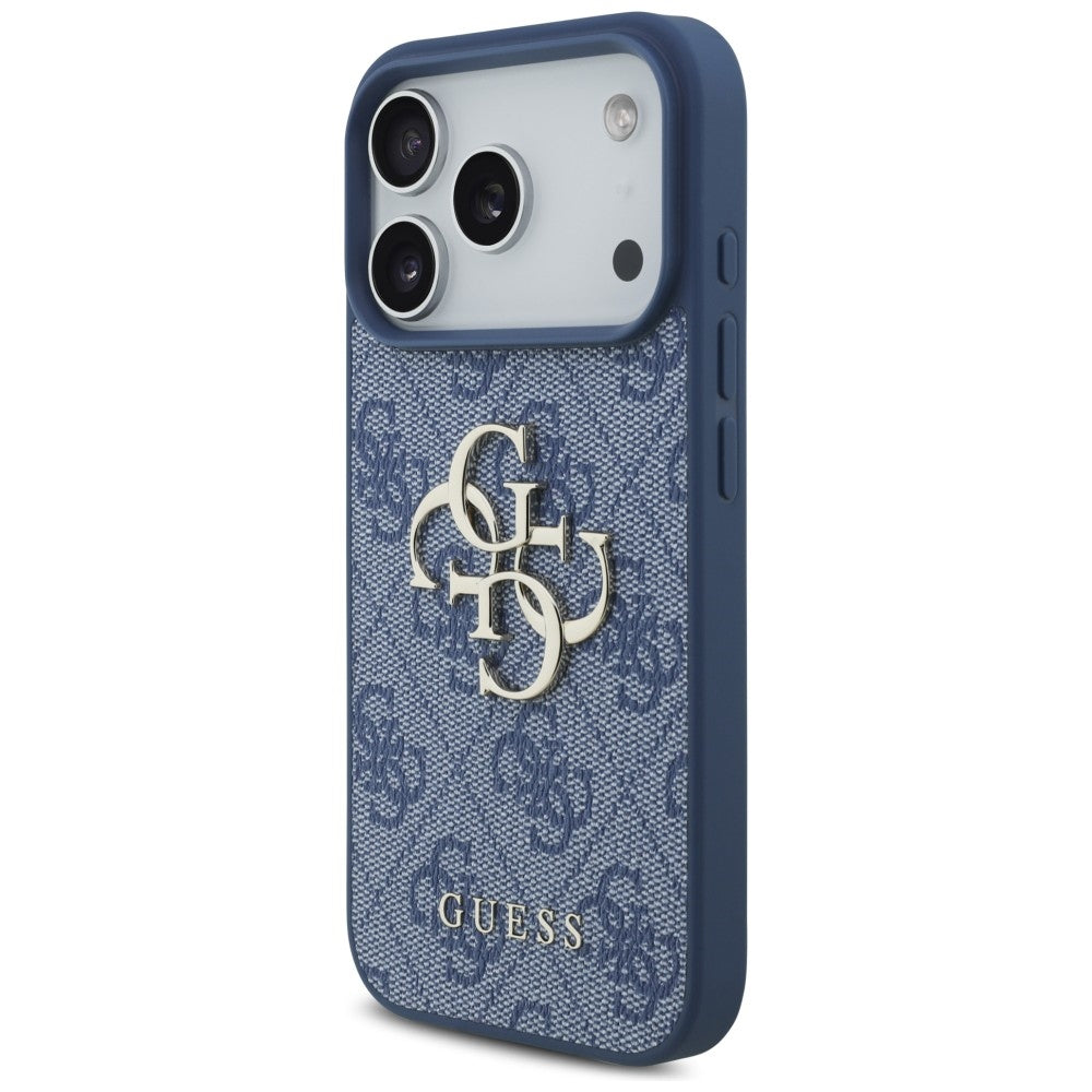 Funda para Apple iPhone 18 Pro / 17 Pro, Guess, 4G Big Logo, Azul