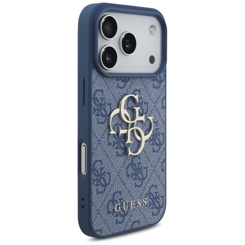 Funda para Apple iPhone 18 Pro / 17 Pro, Guess, 4G Big Logo, Azul