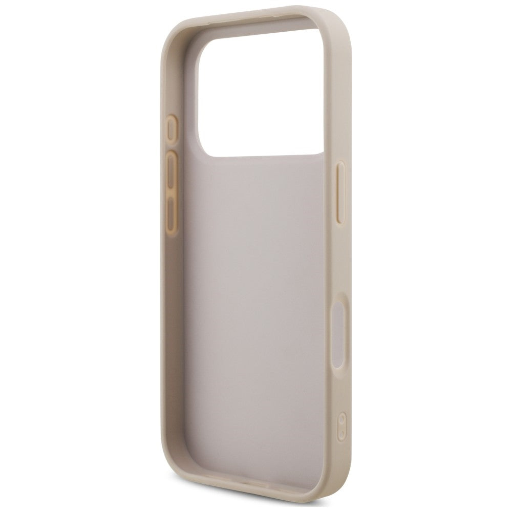 Funda para Apple iPhone 18 Pro / 17 Pro, Guess, 4G Classic Logo con Correa, Rosa