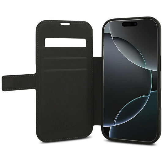 Funda para Apple iPhone 18 Pro / 17 Pro, Guess, Logo Metálico 4G, Negra