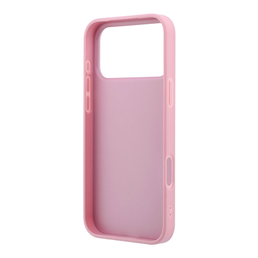 Funda para Apple iPhone 18 Pro / 17 Pro, Guess, Fixed Glitter Big 4G, Rosa