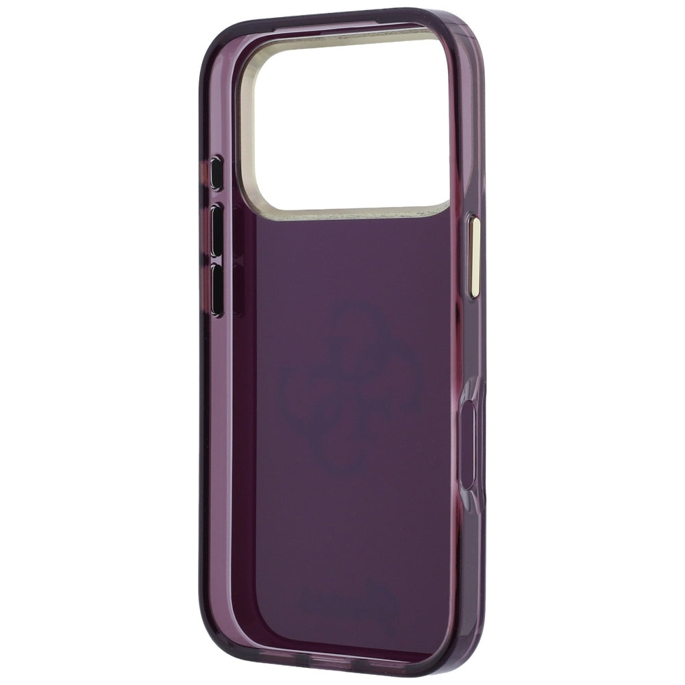 Funda para Apple iPhone 18 Pro / 17 Pro, Guess, IML 4G Metal Script, Burdeos