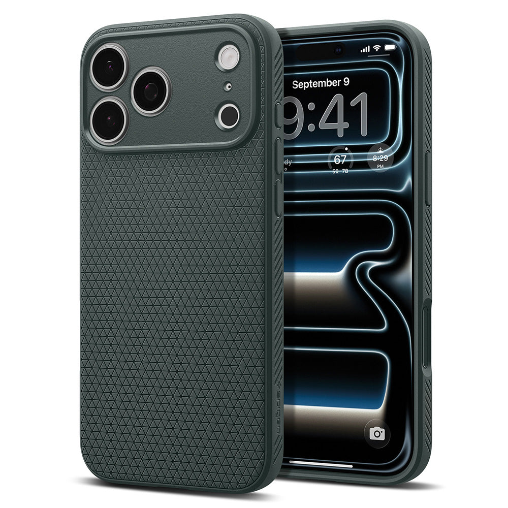 Funda para Apple iPhone 18 Pro / 17 Pro, Spigen, Liquid Air, Verde ACS12151