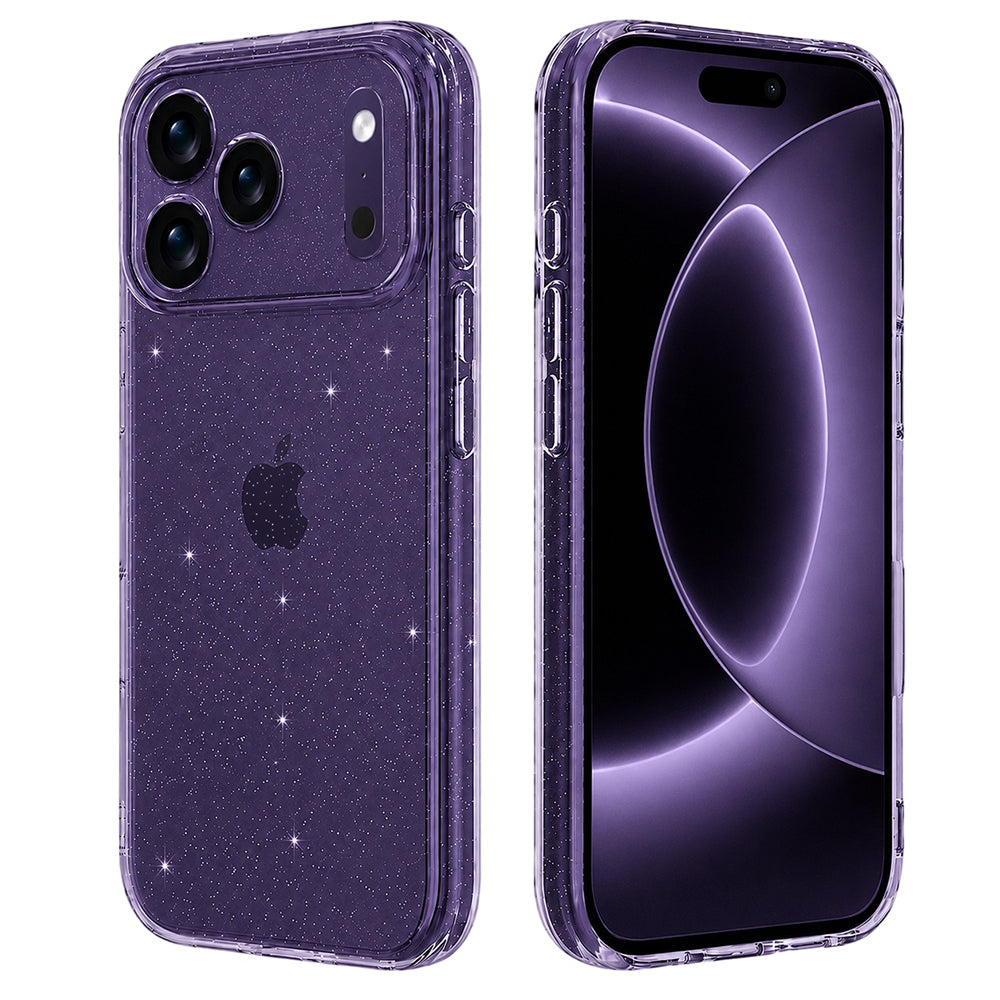 Funda para Apple iPhone 18 Pro / 17 Pro, Techsuit, SparkleSkin, Transparente
