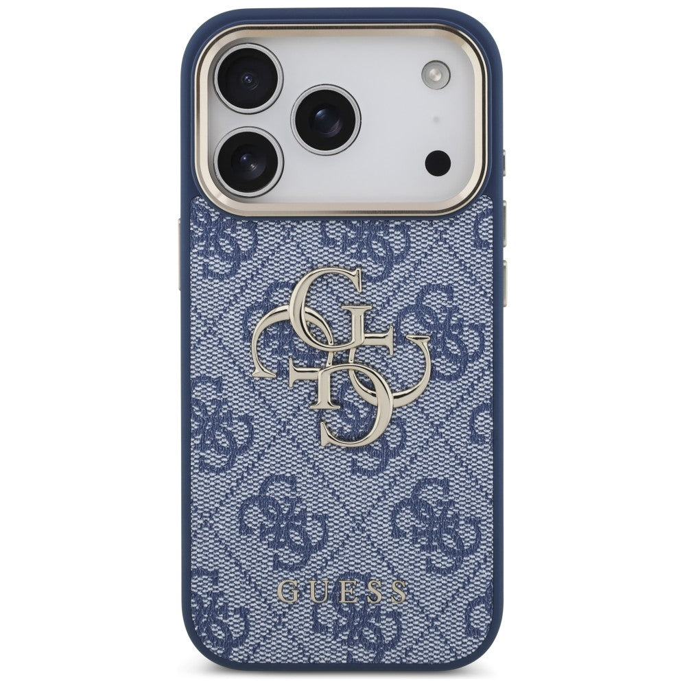 Funda para Apple iPhone 18 Pro Max / 17 Pro Max, Guess, 4G Big Classic Logo, Azul