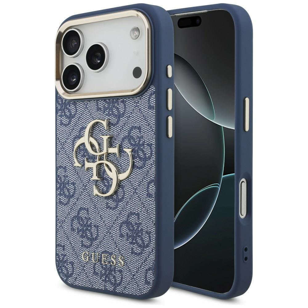 Funda para Apple iPhone 18 Pro Max / 17 Pro Max, Guess, 4G Big Classic Logo, Azul