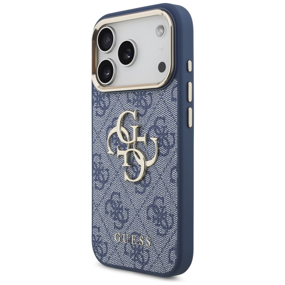 Funda para Apple iPhone 18 Pro Max / 17 Pro Max, Guess, 4G Big Classic Logo, Azul