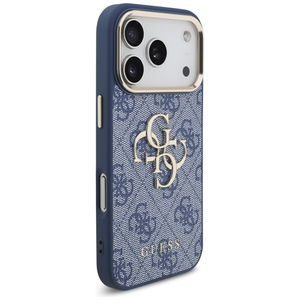 Funda para Apple iPhone 18 Pro Max / 17 Pro Max, Guess, 4G Big Classic Logo, Azul