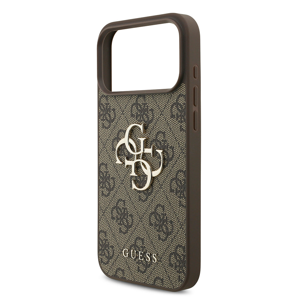 Funda para Apple iPhone 18 Pro Max / 17 Pro Max, Guess, 4G Big Logo, Marrón