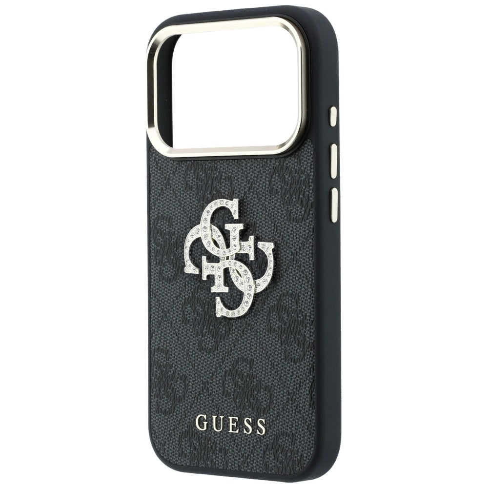 Funda para Apple iPhone 18 Pro Max / 17 Pro Max, Guess, 4G Big Strass Logo, Negra