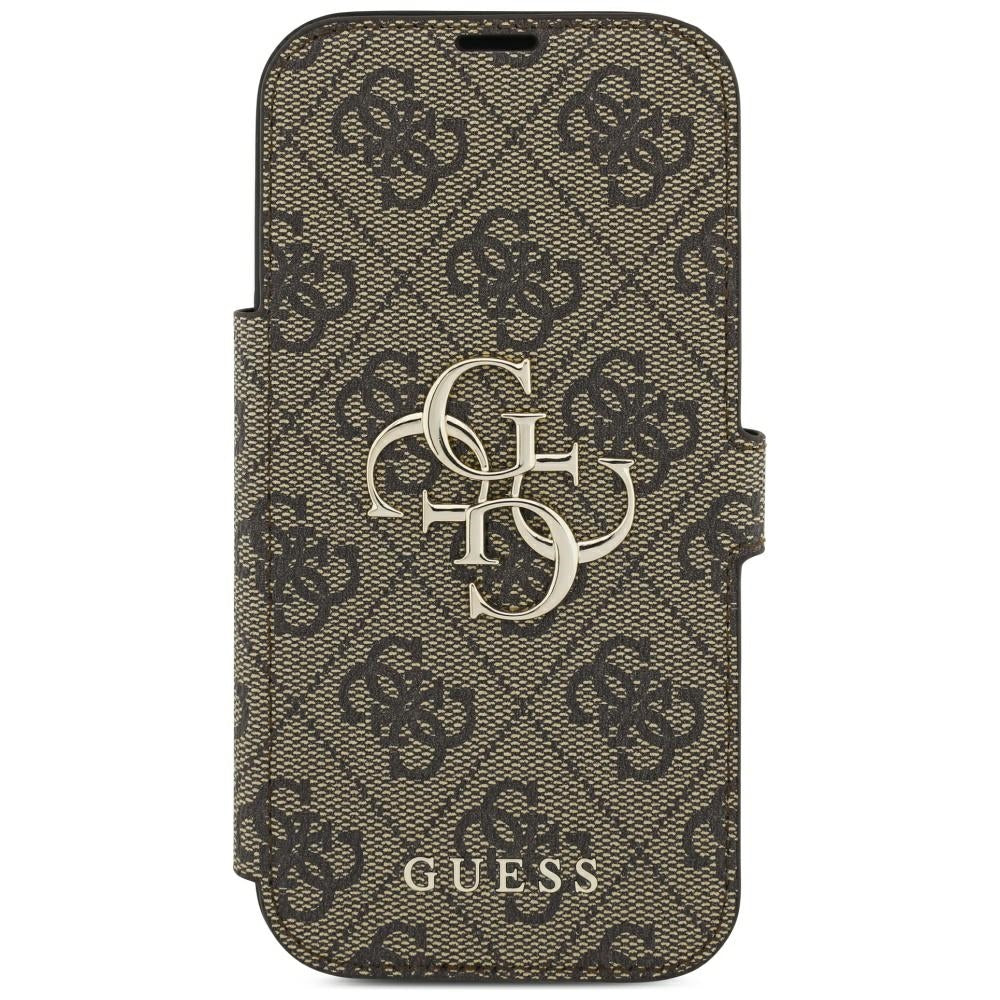 Funda para Apple iPhone 18 Pro Max / 17 Pro Max, Guess, Logo Metálico 4G, Marrón