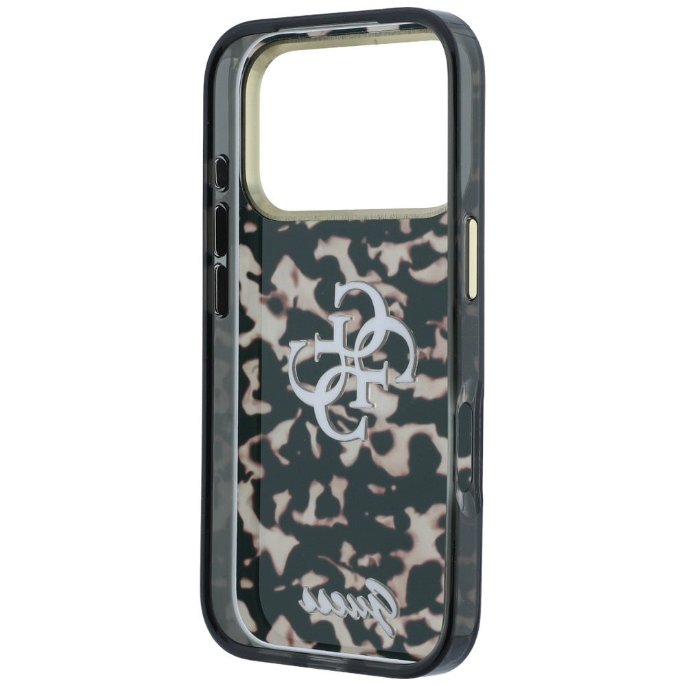 Funda para Apple iPhone 18 Pro Max / 17 Pro Max, Guess, IML 4G Metal Script, Marrón