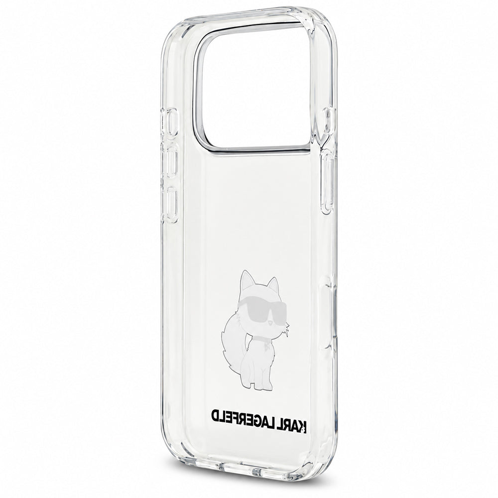 Funda para Apple iPhone 18 Pro Max / 17 Pro Max, Karl Lagerfeld, IML Choupette NFT, Transparente