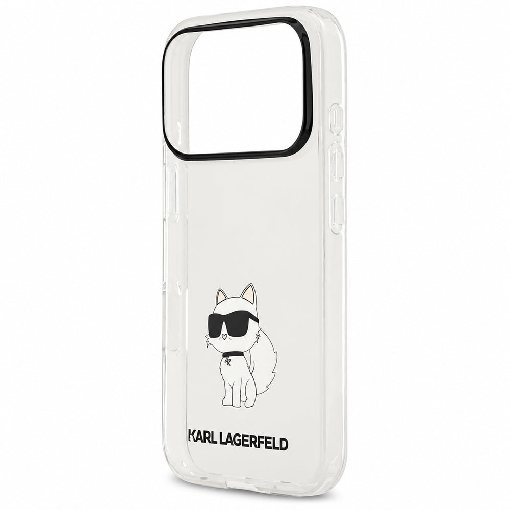 Funda para Apple iPhone 18 Pro Max / 17 Pro Max, Karl Lagerfeld, IML Choupette NFT, Transparente