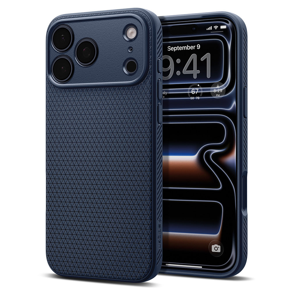 Funda para Apple iPhone 18 Pro Max / 17 Pro Max, Spigen, Liquid Air, Azul Marino ACS12112