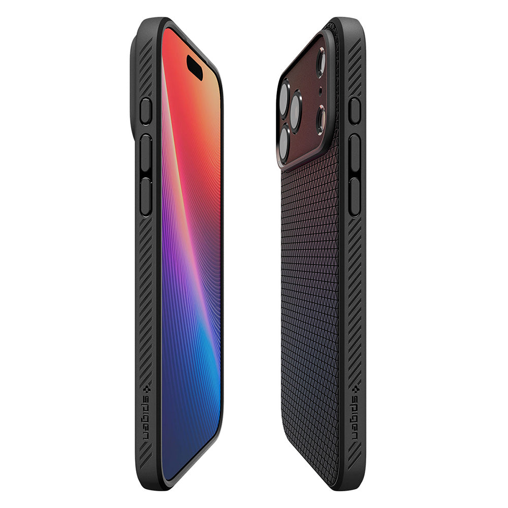 Funda para Apple iPhone 18 Pro Max / 17 Pro Max, Spigen, Liquid Air, Negra Mate ACS12111