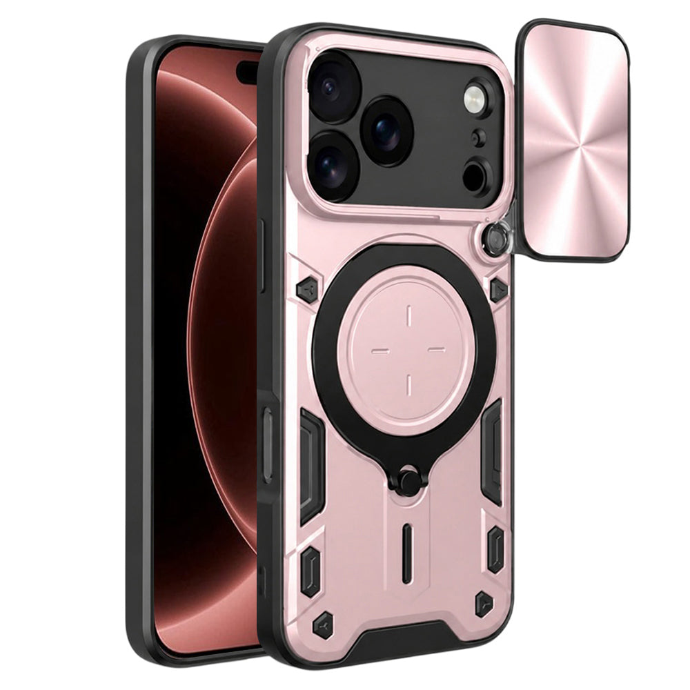 Funda para Apple iPhone 18 Pro Max / 17 Pro Max, Techsuit, CamGuard Pro, Rosa Dorado