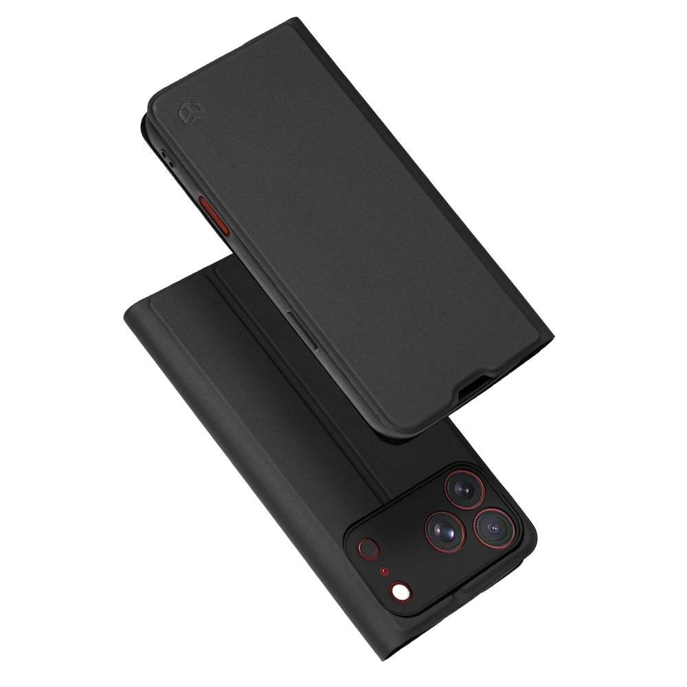 Funda para Apple iPhone 18 Pro Max / 17 Pro Max, Techsuit, Magskin Book, Negra