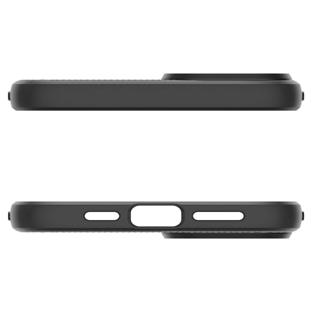 Funda para Apple iPhone 15, Spigen, Liquid Air Matte, Negro ACS06790