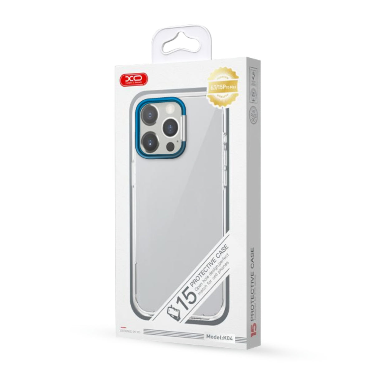 Funda para Apple iPhone 15 Pro, XO Design, Hidden Stand, Azul