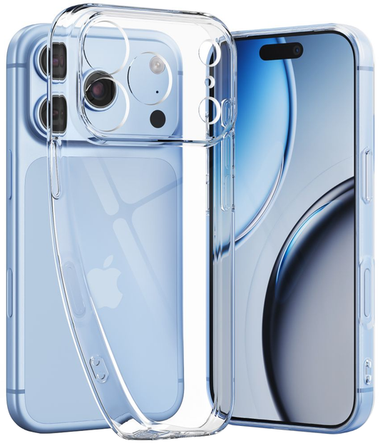 Funda para Apple iPhone 18 Pro Max / 17 Pro Max, Tech-Protect, Flexair con Protector de Pantalla, Transparente
