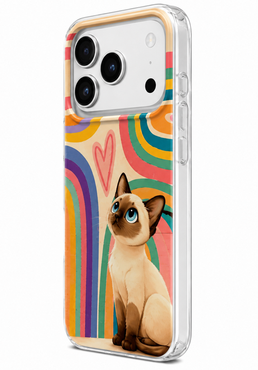 Funda para Apple iPhone 16 Pro Max, Perfect Case, Dreamora Kitty, Multicolor
