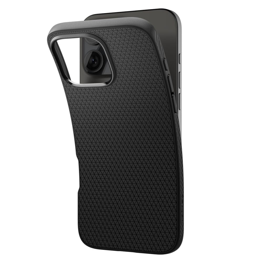 Funda para Apple iPhone 16 Pro, Spigen, Liquid Air, Negra Mate ACS08117