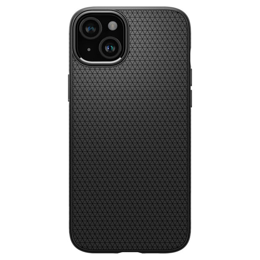Funda para Apple iPhone 15, Spigen, Liquid Air Matte, Negro ACS06790