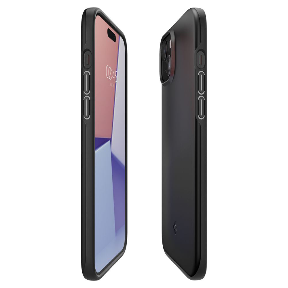 Funda para Apple iPhone 15, Spigen, Thin Fit, Negra ACS06776
