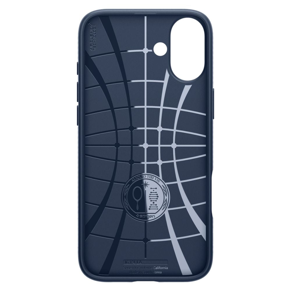 Funda para Apple iPhone 16, Spigen, Liquid Air, Azul ACS08195