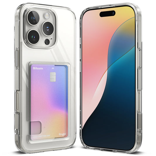 Funda para Apple iPhone 16 Pro Max, Ringke, Fusion Card, Transparente