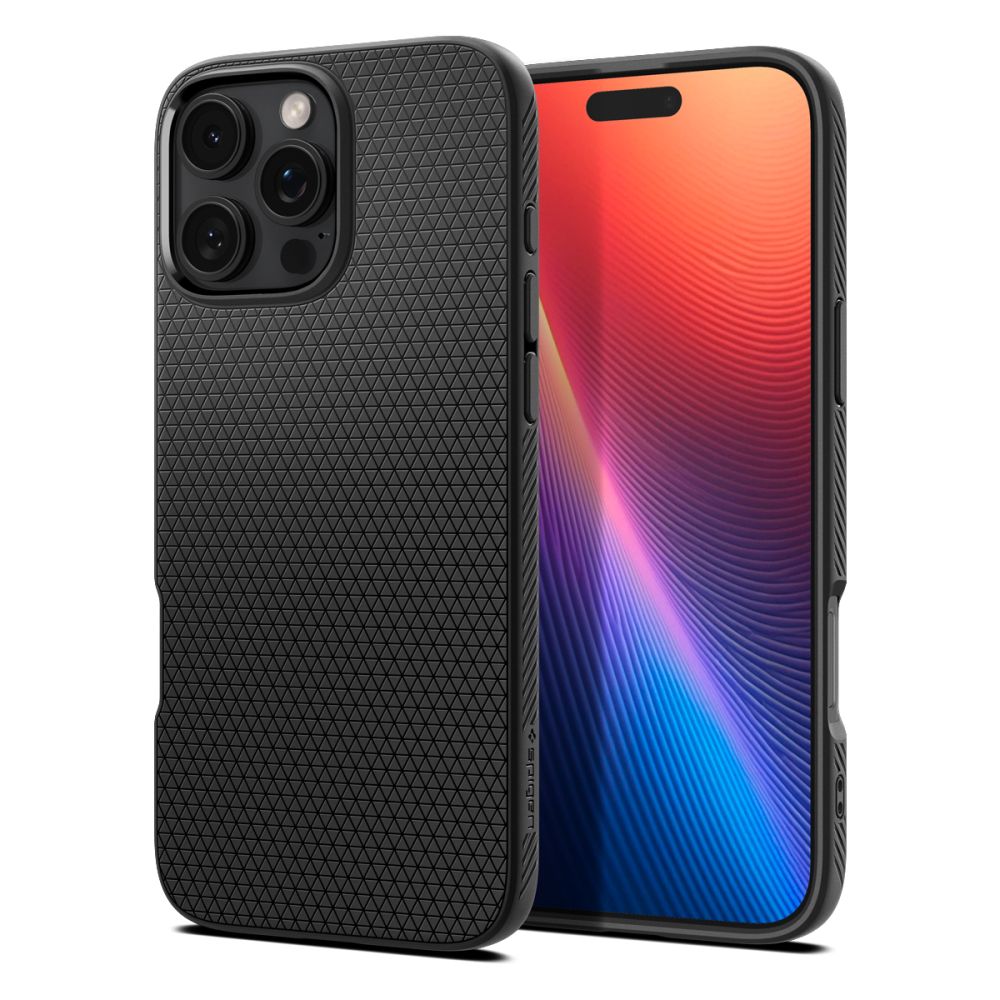 Funda para Apple iPhone 16 Pro, Spigen, Liquid Air, Negra Mate ACS08117