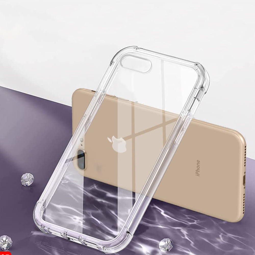 Funda para Apple iPhone 8 Plus / 7 Plus, Techsuit, Antigolpes Transparente, Transparente