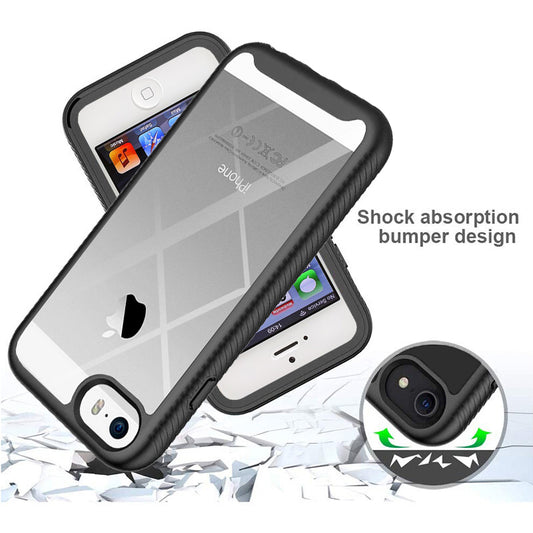 Funda para Apple iPhone SE (2016) / 5 / 5s, Techsuit, Defense360 Pro, Negra