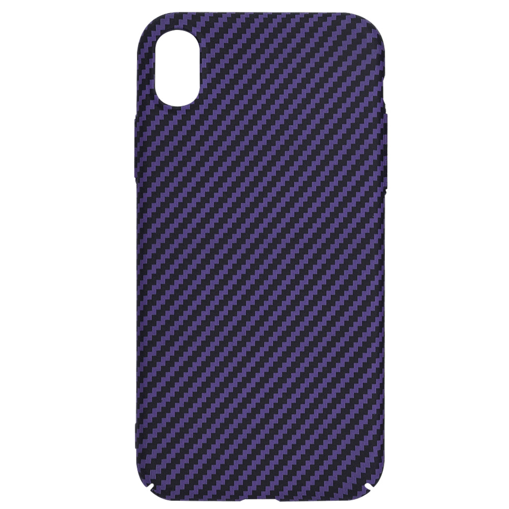 Funda para Apple iPhone XR, Techsuit, Carbonite FiberShell, Morado