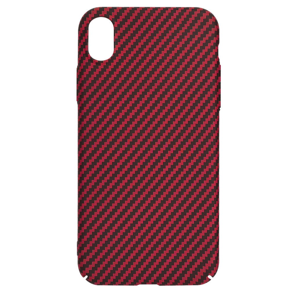 Funda para Apple iPhone XR, Techsuit, Carbonite FiberShell, Roja