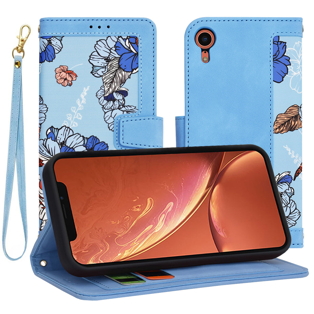 Funda para Apple iPhone XR, Techsuit, FlipCraft, Azul
