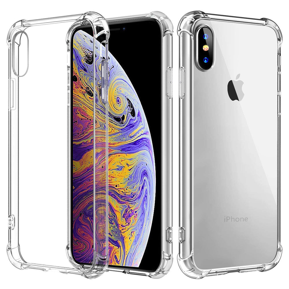 Funda para Apple iPhone XS / X, Techsuit, Antigolpes Transparente, Transparente