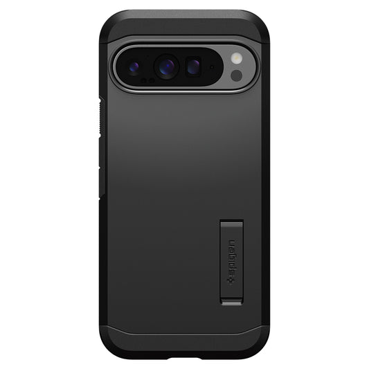 Funda para Google Pixel 9 Pro XL, Spigen, Tough Armour, Negro ACS07726