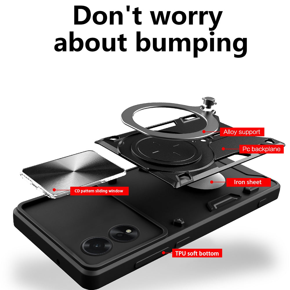 Funda para Honor 200 Lite, Techsuit, CamGuard Pro, Negra