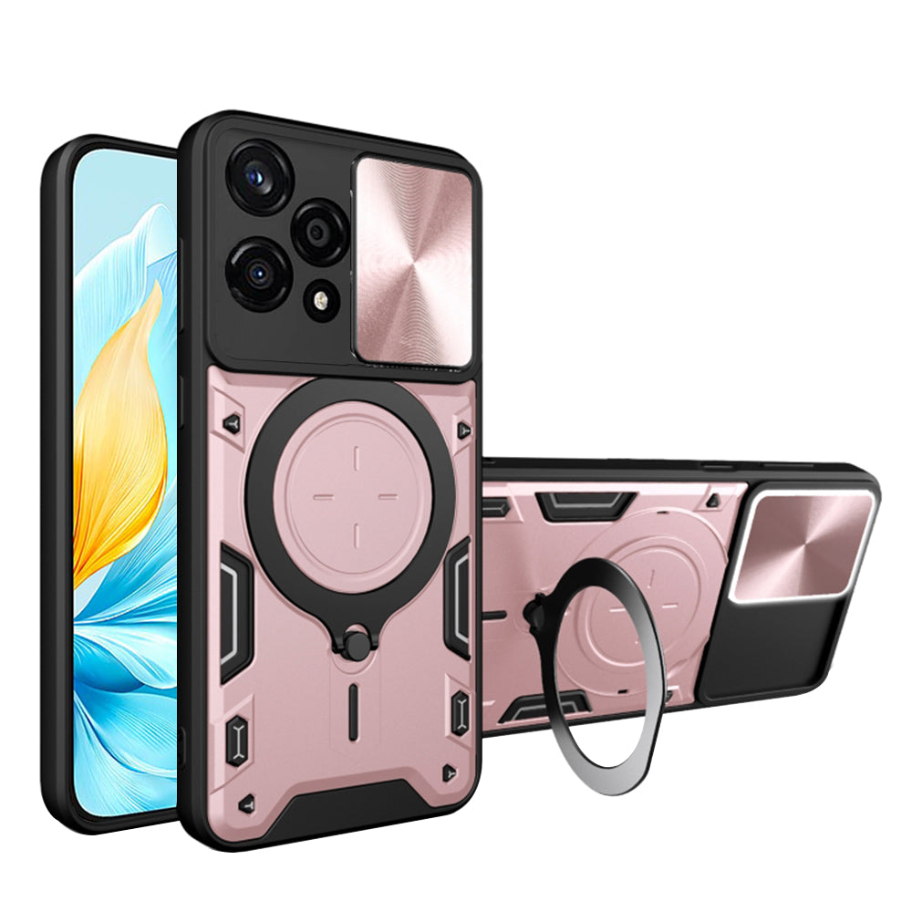 Funda para Honor 200 Lite, Techsuit, CamGuard Pro, Rosa Dorado