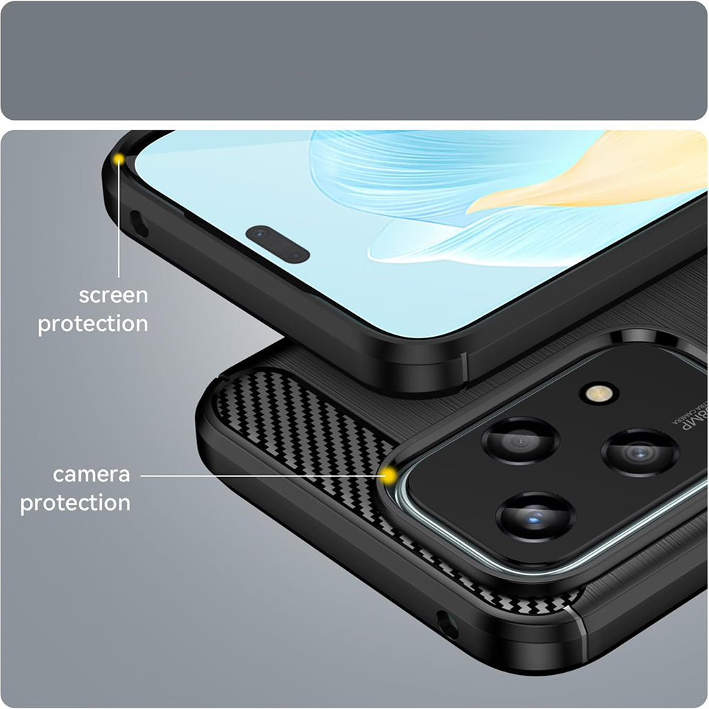 Funda para Honor 200 Lite, Techsuit, Carbono, Azul