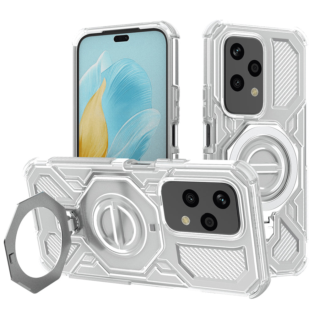 Funda para Honor 200 Lite, Techsuit, Carbon Shield Pro, Blanca