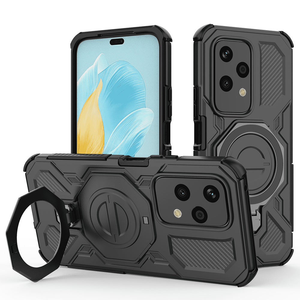 Funda para Honor 200 Lite, Techsuit, Carbon Shield Pro, Negra