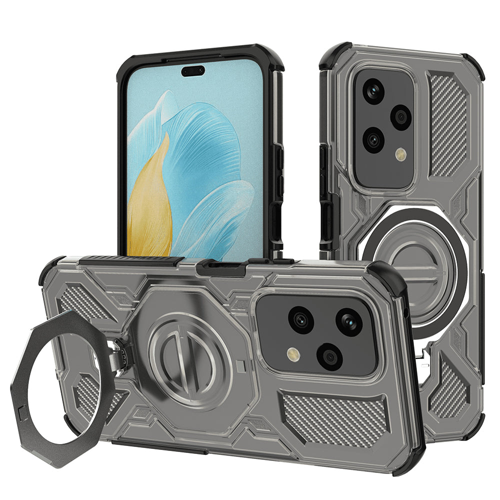Funda para Honor 200 Lite, Techsuit, Carbon Shield Pro, Humo