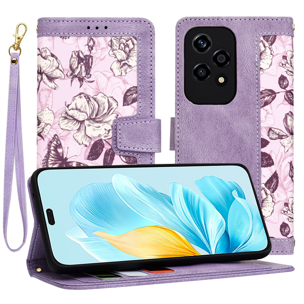 Funda para Honor 200 Lite, Techsuit, FlipCraft, Morado