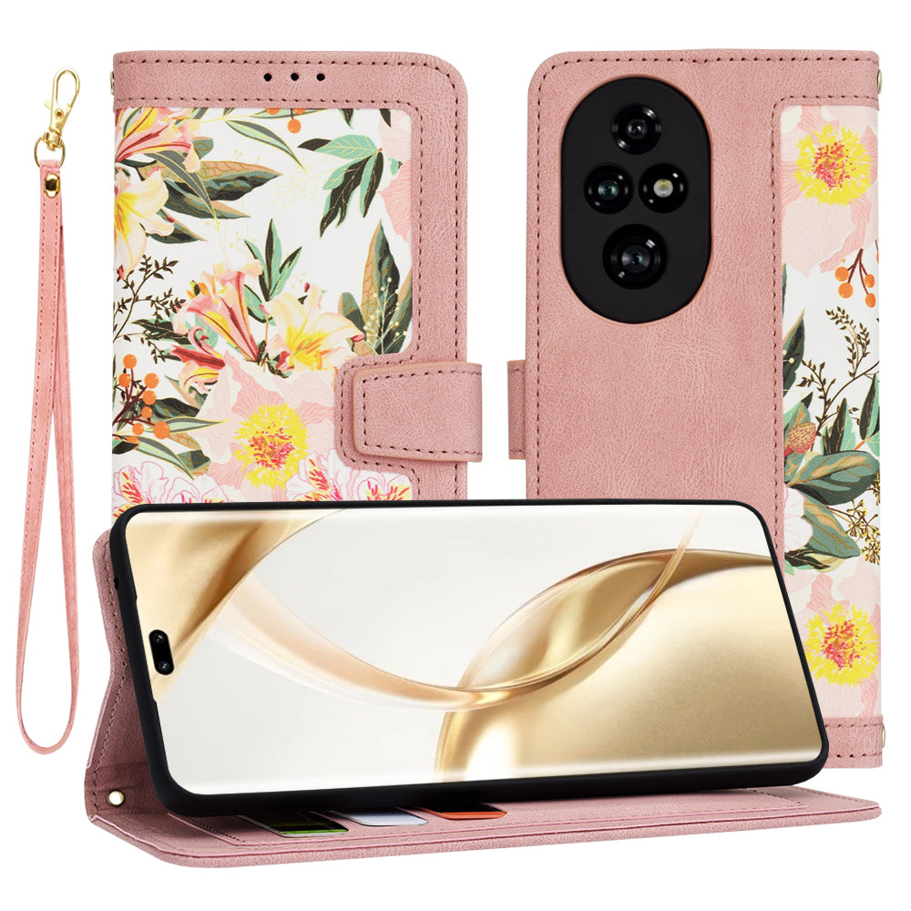 Funda para Honor 200 Pro, Techsuit, FlipCraft, Rosa